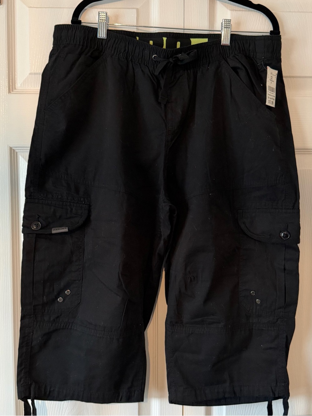 PROJEK Black Cargo Shorts